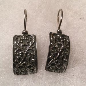 Silpada sterling silver filigree drop earrings